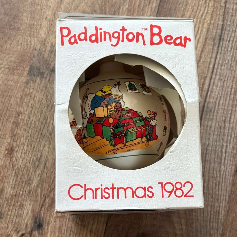 Schmid Paddington Bear The Night Before Christmas 1982 Ornament